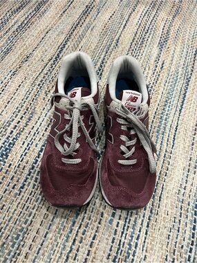 New Balance Burgundy and Gray Retro Running Shoes